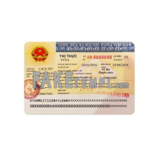 Vietnam fake entry visa photoshop template PSD