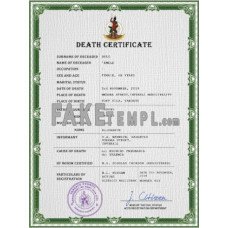 Vanuatu fake vital record death photoshop certificate PSD