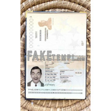 Venezuela fake passport photolook template PSD, scan and photo-realistic look, download 2 in 1, v