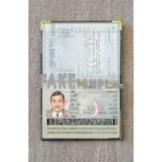 Yemen fake passport photolook template PSD, scan and photo-realistic look, download 2 in 1, 