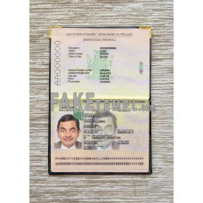 Zambia fake passport photolook template PSD, scan and photo-realistic look, download 2 in 1, 