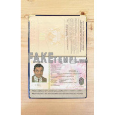 Zimbabwe fake passport photolook template PSD, scan and photo-realistic look, download 2 in 1, 