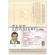 Zimbabwe fake passport photoshop template PSD