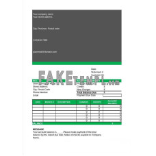 fake bank account statement Excel and PDF template