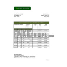 Bolivia Banco Ganadero fake bank statement Excel and PDF template