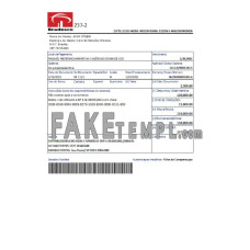 Brazil Bradesco fake bank statement Word and PDF template