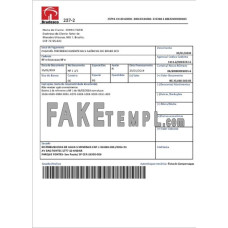 Brazil Bradesco fake bank statement Excel and PDF template