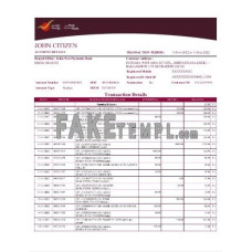 India Post Payments fake bank statement Word and PDF template, 4 pages