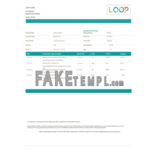 Kenya Loop fake bank statement Word and PDF template