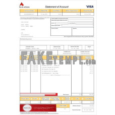 UAE Abu Dhabi Bank Alfalah fake statement Word and PDF template