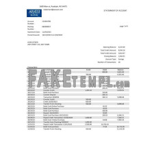 USA Arvest fake bank statement Word and PDF template