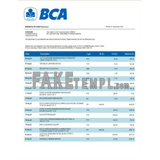 BCA fake business bank statement  Word and PDF template