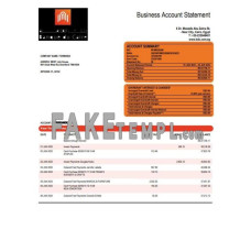 BANQUE du Caire fake business bank statement  Word and PDF template