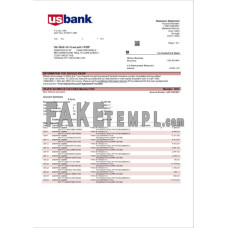 U.S. fake business bank statement  Word and PDF template