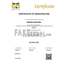 Benin fake business registration certificate Word and PDF template