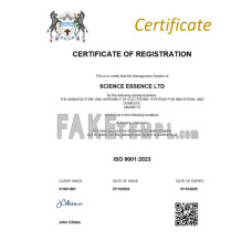 Botswana fake business registration certificate Word and PDF template