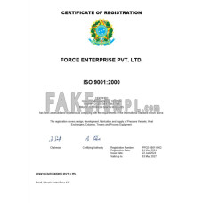 Brazil fake business registration certificate Word and PDF template