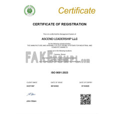 Comoros fake business registration certificate Word and PDF template