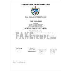 Cuba fake business registration certificate Word and PDF template