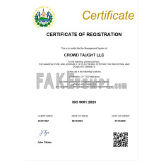 El Salvador fake business registration certificate Word and PDF template