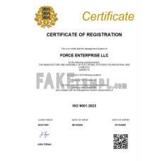 Estonia fake business registration certificate Word and PDF template