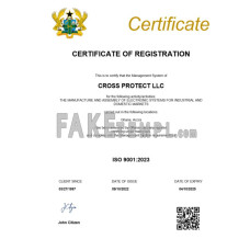 Ghana fake business registration certificate Word and PDF template