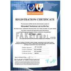 Ireland Rivendell Technical fake business registration certificate Word and PDF template