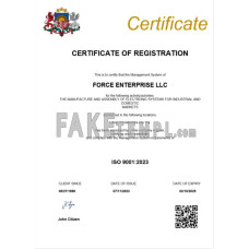 Latvia fake company registration certificate Word and PDF template