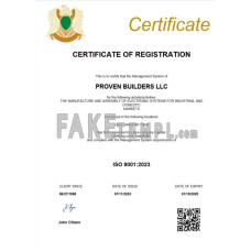 Libya fake company registration certificate Word and PDF template