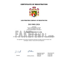 Liechtenstein fake business registration certificate Word and PDF template