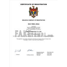 Moldova fake business registration certificate Word and PDF template