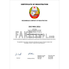 North Korea fake business registration certificate Word and PDF template