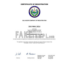 Salvador fake business registration certificate Word and PDF template