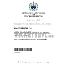 Samoa fake business registration certificate Word and PDF template