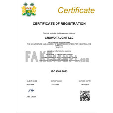 Sierra Leone fake business registration certificate Word and PDF template