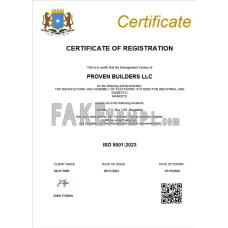 Somalia fake business registration certificate Word and PDF template