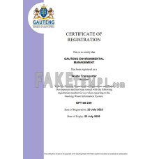 South Africa fake business registration certificate Word and PDF template