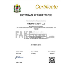 Tanzania fake business registration certificate Word and PDF template