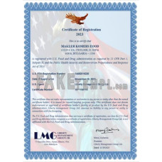 USA LMG fake business registration certificate Word and PDF template, version 2