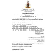 Vanuatu business registration certificate Word and PDF template