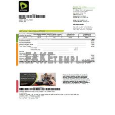 Etisalat fake business utility bill Word and PDF template