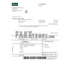 Fennia Insurance company fake business utility bill Word and PDF template