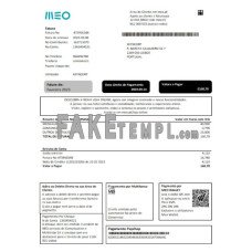 MEO fake business utility bill Word and PDF template