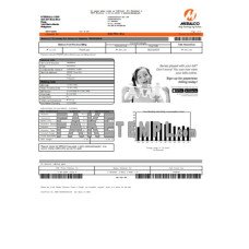 Meralco Philippines electricity fake business utility bill Word and PDF template