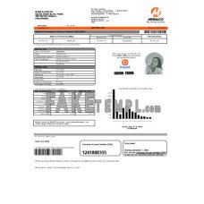 Meralco Philippines electricity fake business utility bill Word and PDF template, version 2