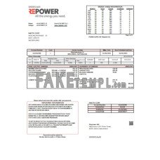 Repower AG fake business utility bill Word and PDF template