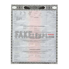 Kentucky fake certificate of title of a vehicle (car title) photoshop template PSD