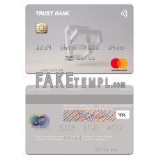 Algeria Trust Bank Algéria fake mastercard photoshop template PSD