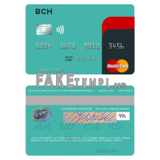 Angola Banco Comercial do Huambo fake mastercard photoshop template PSD