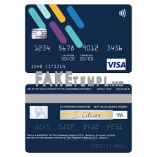 Angola Finibanco Angola S.A. fake visa card photoshop template PSD